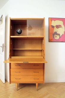 Secrétaire bureau vintage années 60 style scandinave