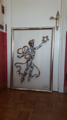 Tableau sculpture de Chantal WOLKOFF (91 x 65)