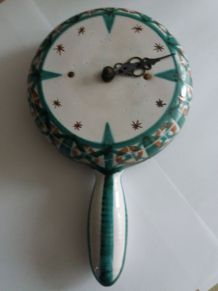 poelon horloge vintage Vallauris