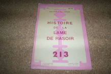 ouvrage 16 pages sur histoire des lames de rasoir 