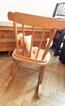 Rocking chair vintage enfant 70's