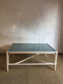 Table basse rotin