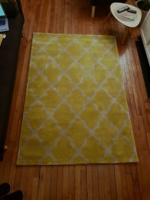 Tapis jaune et gris 140×200cm