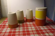 Lot "TUPPERWARE" VINTAGE - Pots à épices et coquetiers