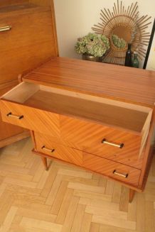 Commode vintage des années 60/70 pieds compas