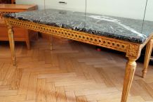 Table basse en marbre vert des Alpes des annèes 60/70