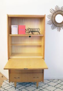 Secrétaire bureau vintage  scandinave 50's