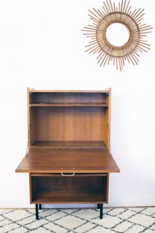Petit Secrétaire bureau vintage années 60 style Pierre Guariche