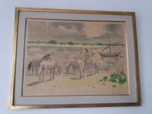 Lithographie YVES BRAYER