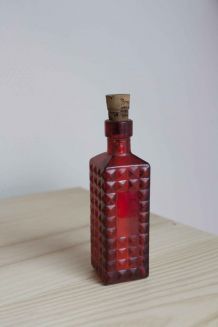 bouteille miniature rouge bouchon liège