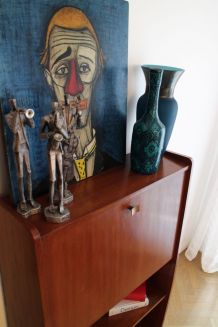 Secrétaire bureau vintage scandinave 50's
