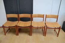 4 chaises scandinaves