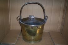 ANCIEN SEAU CUIVRE POUR PLANTE 