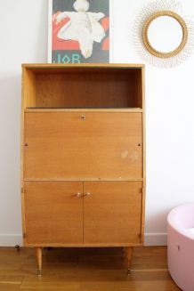 Secrétaire vintage pieds compas dans son jus