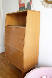 Secrétaire vintage pieds compas dans son jus