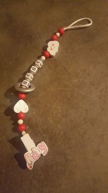 Attache tétine nuage personnalisé