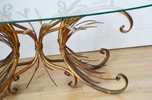 Table basse gerbes de blé Coco Chanel 1970