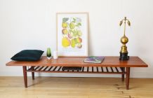 Table basse teck 200 cm Nils Jonsson pour Troeds 1959