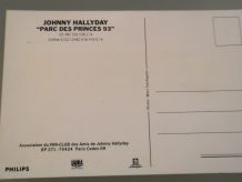 Autographe (dédicacé) "AMITIES Johnny Hallyday" parc des pri