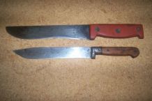 lot 2 ANCIENS COUTEAUX A VIANDE 1940/50