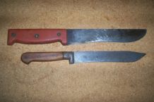 lot 2 ANCIENS COUTEAUX A VIANDE 1940/50