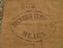 sac en toile de jute ,ancien