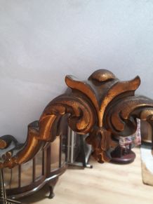 grand miroir doré style baroque espagnole