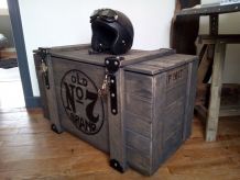 Malle vintage 100x50x50 avec 2 cadenas