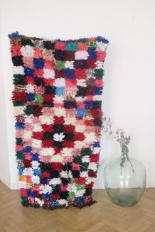 Tapis Boucherouite fait main au Maroc