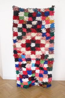 Tapis Boucherouite fait main au Maroc