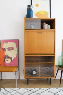 Secrétaire design vintage moderniste style Guariche