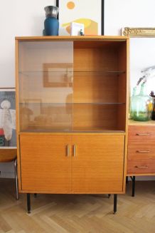 Bibliotheque vitrine vintage années 60