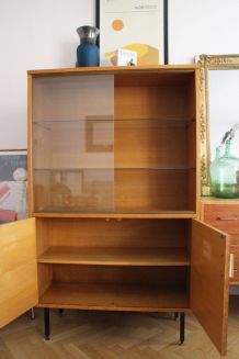 Bibliotheque vitrine vintage années 60