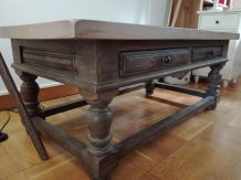 Table basse en chêne massif