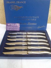 coffret  6 couteaux de table  Laguiole