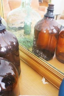 Grand miroir doré vintage Haussmannien Louis Philippe