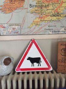 Panneau signalétique vache