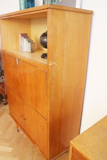 Secrétaire bureau vintage scandinave pieds compas