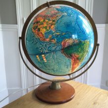 Globe terrestre Scan Globe Danemark lumineux