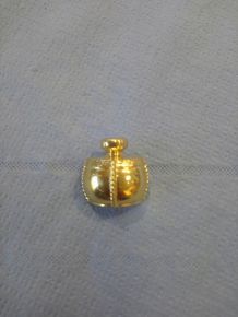 Broche Yves Saint Laurent, champagne 