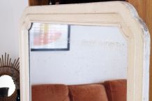 Très grand miroir vintage années 60 patiné 1M60