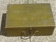 valise  en  bois  ancienne , vintage