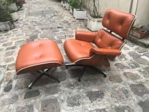 Eames lounge chair et ottoman - TAN/ Palissandre - 
