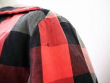 Robe à carreaux cousue main vintage 40's 50's