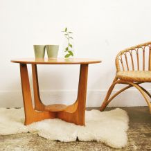 Table de salon scandinave vintage en teck