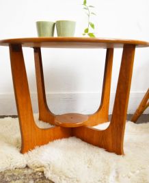 Table de salon scandinave vintage en teck