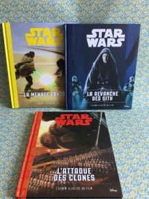 Lot de 3 livres Star Wars état excellent 
