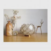 Applique lotus en pétales de nacre