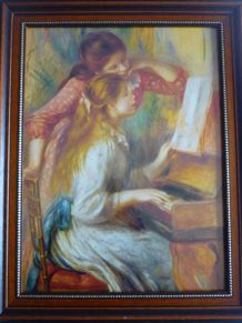 Auguste Renoir Jeunes filles au piano -Reproduction encadrée