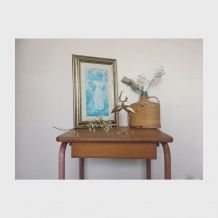 Couple de hérons en laiton 